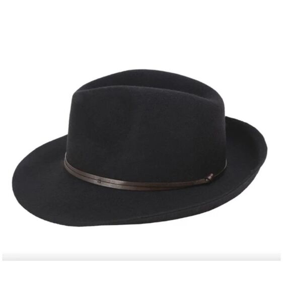 Travaux Unisexe Wool  TRAVAUX EN COURS
Fedora Hat in Black ~ Size 58